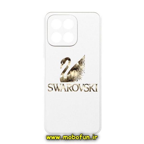 قاب گوشی Honor X6 - Honor X8 5G آنر لاکچری دیزاین سواروسکی SWAROVSKI محافظ لنزدار سفید کد 92